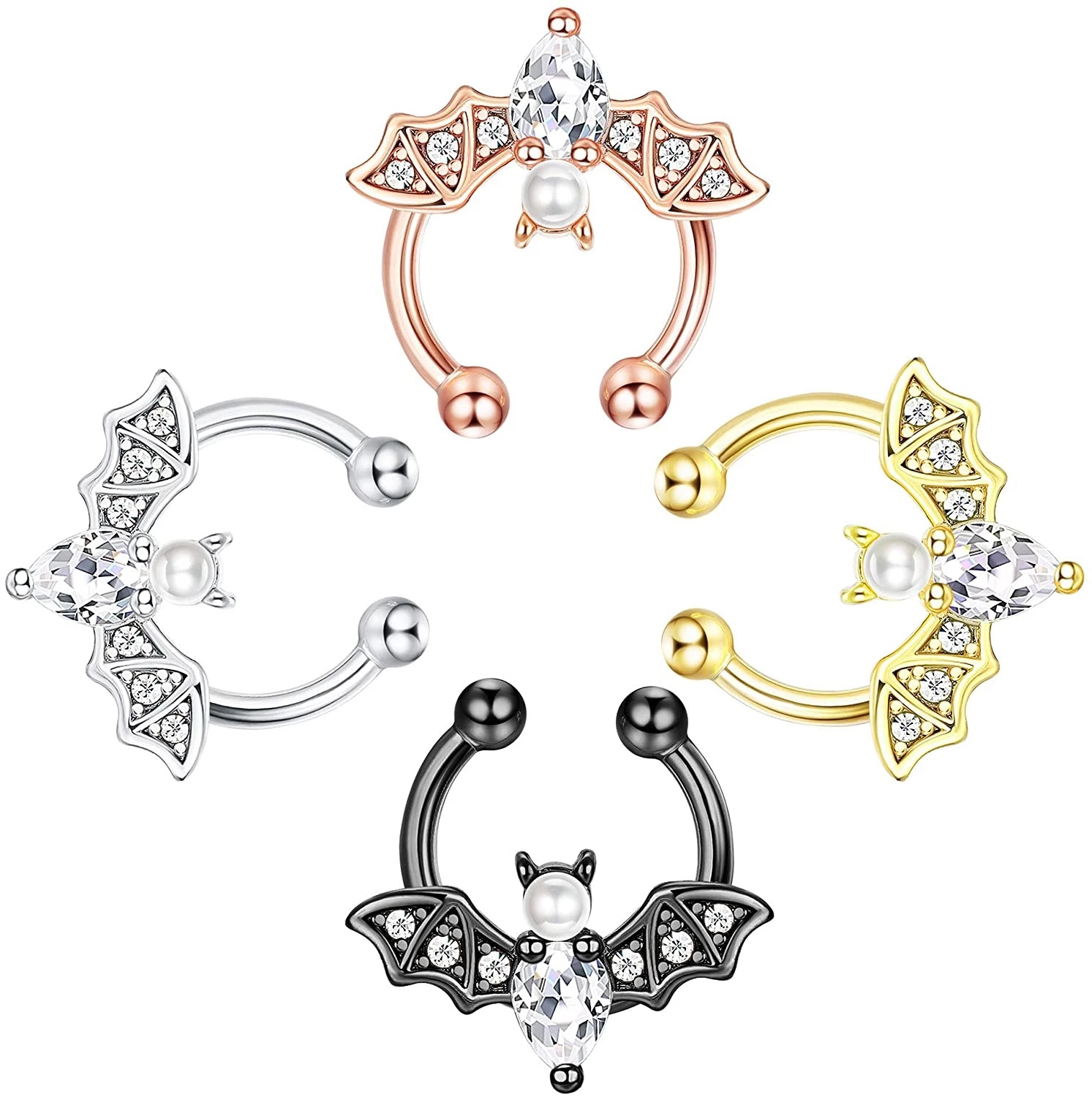 Halloween Gelap Stainless Stee - Body Jewelry Universe ulasan dan harga