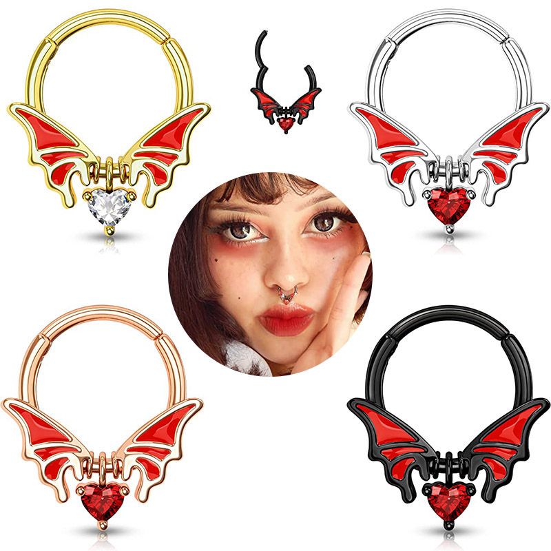 Halloween Gelap Stainless Stee - Body Jewelry Universe ulasan dan harga