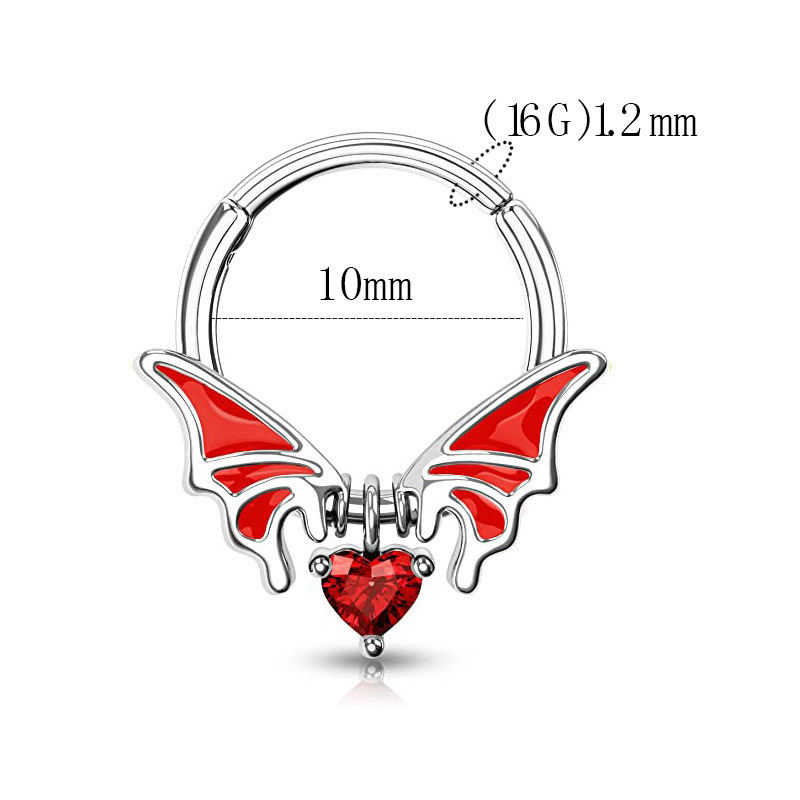 Halloween Gelap Stainless Stee - Body Jewelry Universe ulasan dan harga