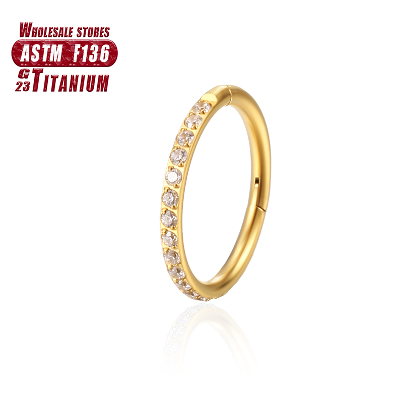 F136 cincin hidung Titanium, A - Septum Clicker Ring ulasan dan harga