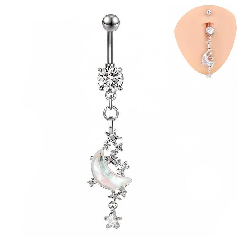 Cincin Pusar Kupu-kupu Planet  - Body Jewelry Belly Button Rings ulasan dan harga