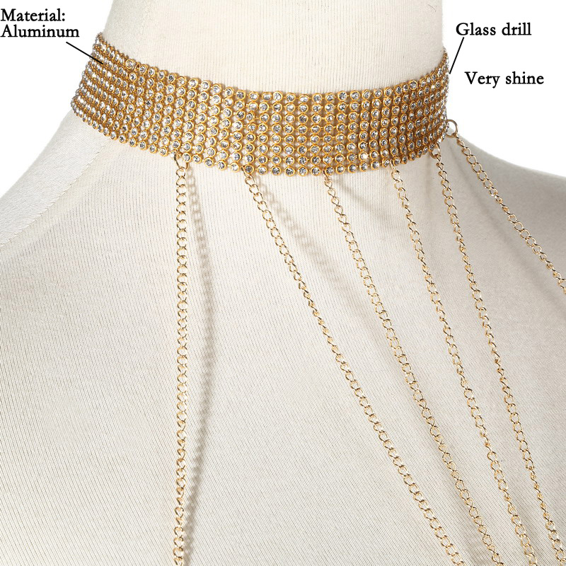 Warna Emas Tubuh Rantai Wanita - Body Jewelry In Bulk ulasan dan harga