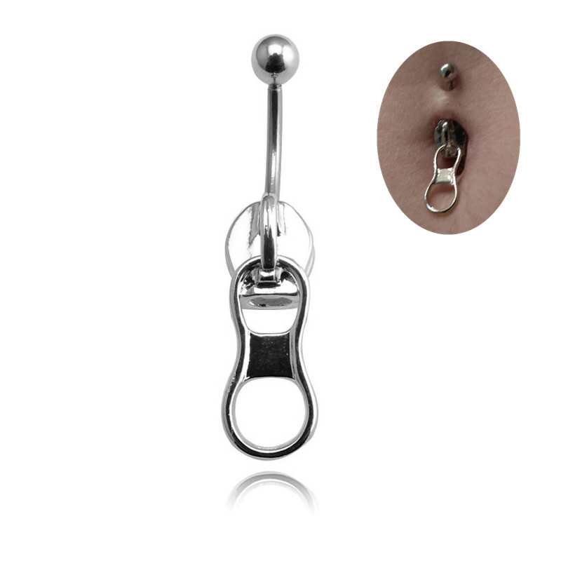 # 1 Buah Cincin Pusar Punk Baj - Body Jewelry Belly Button Rings ulasan dan harga