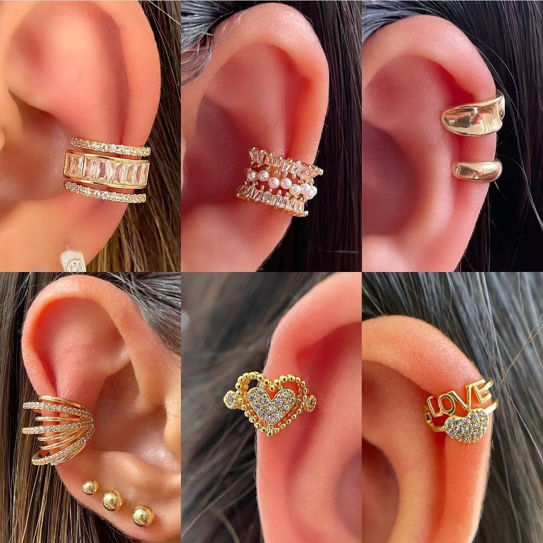 Anting-anting kristal mewah mo - Body Jewelry Ear ulasan dan harga