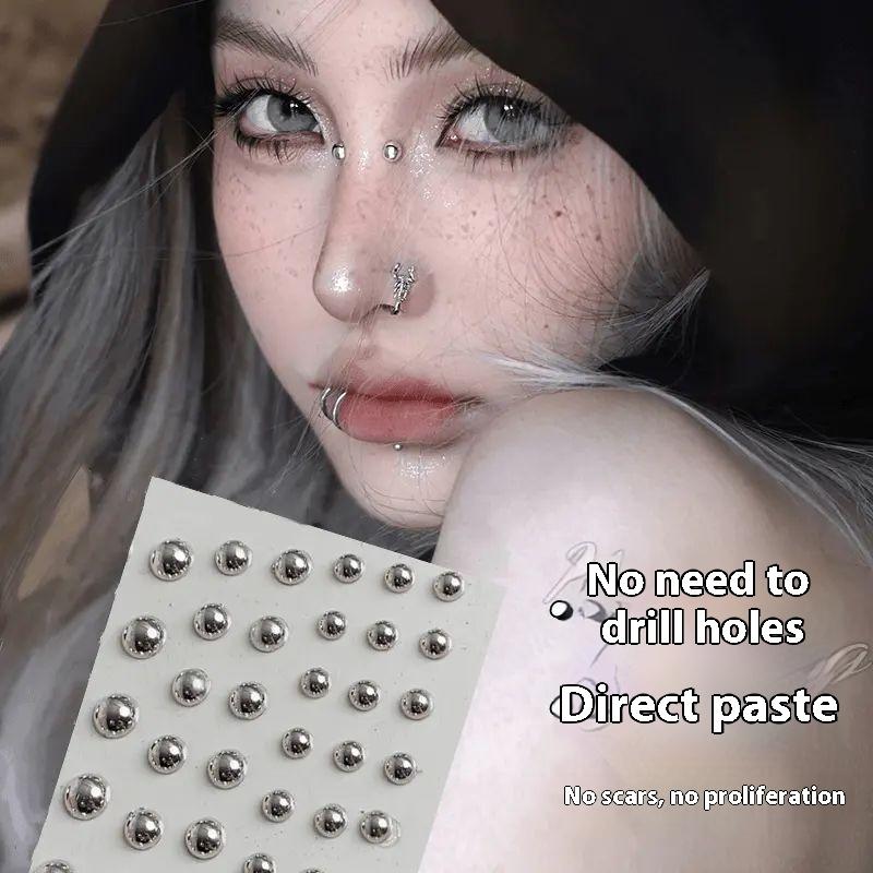 321 Buah Stiker Kancing Bibir  - Body Jewelry Art ulasan dan harga
