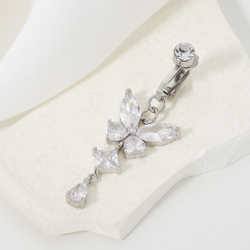 Cincin kancing perut klip bent - Body Jewelry Belly Button Rings ulasan dan harga