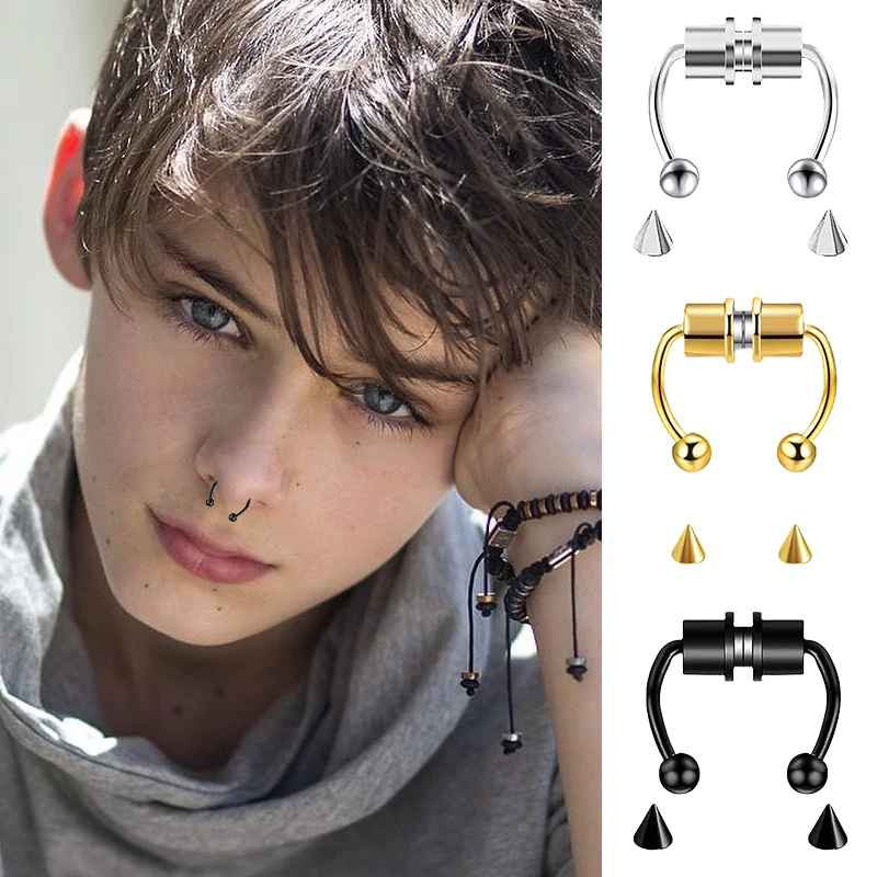 Cincin tindik hidung palsu, pe - Body Jewelry Art ulasan dan harga