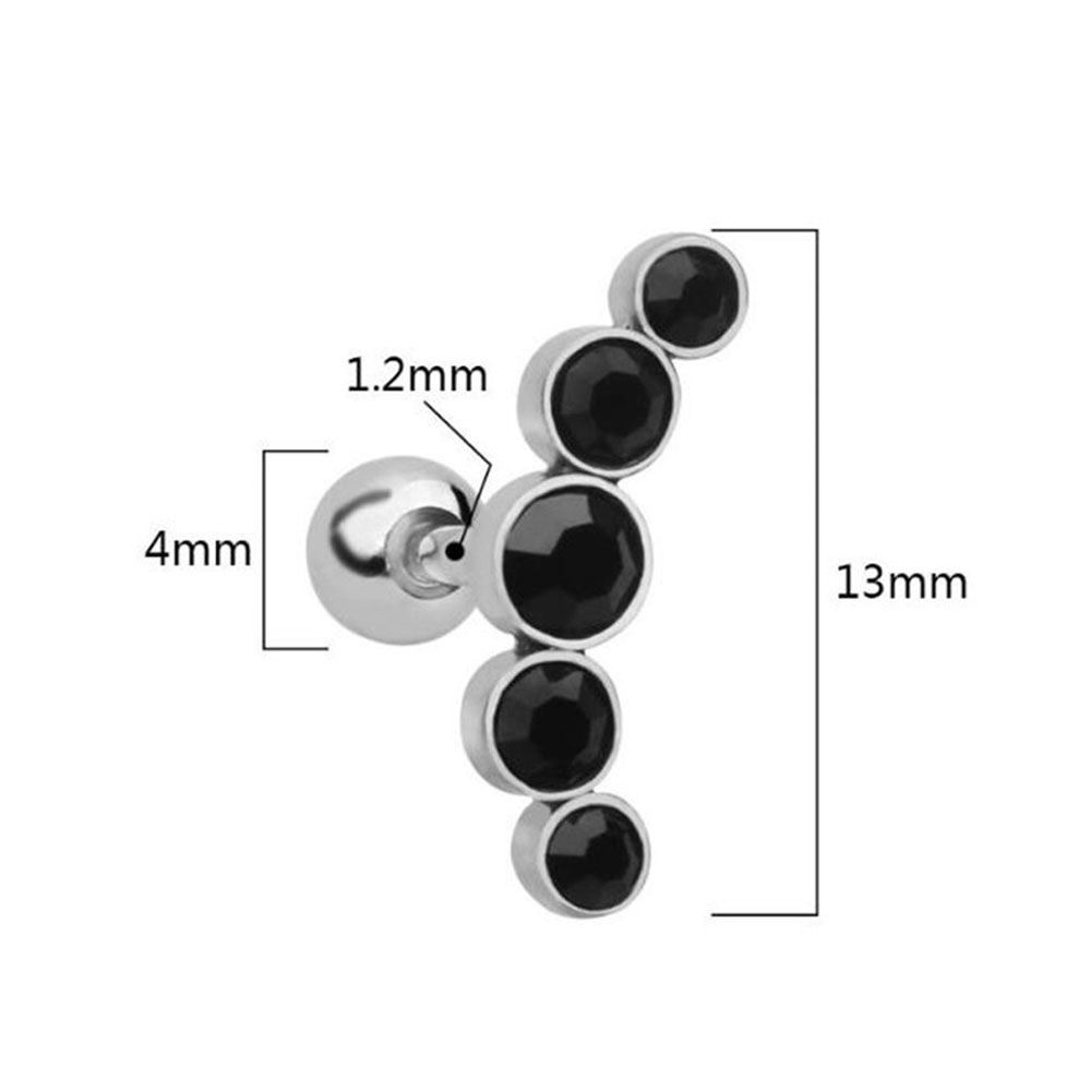 1Pcs Anting Tusuk Baja Tahan K - Body Jewelry Ear ulasan dan harga
