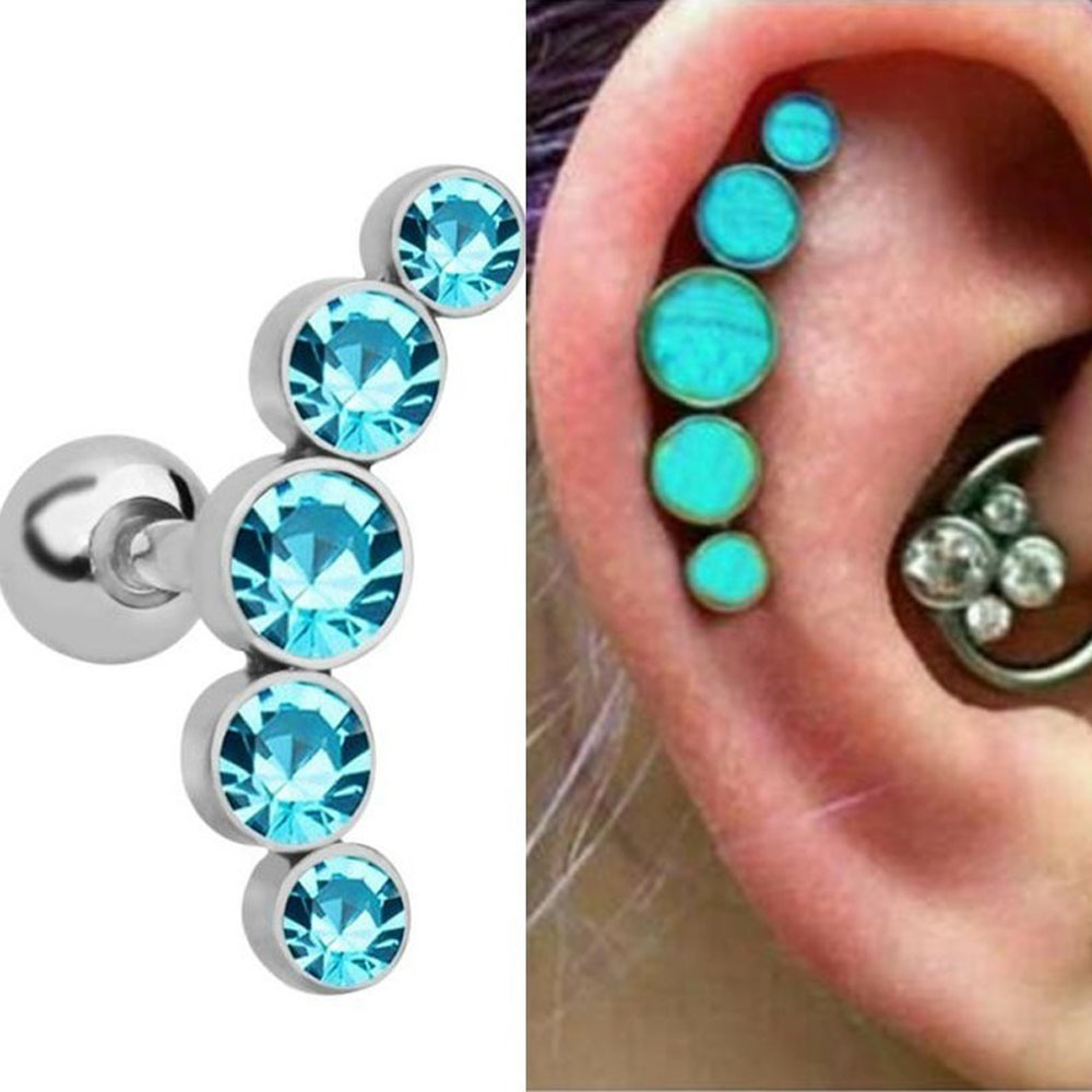 1Pcs Anting Tusuk Baja Tahan K - Body Jewelry Ear ulasan dan harga