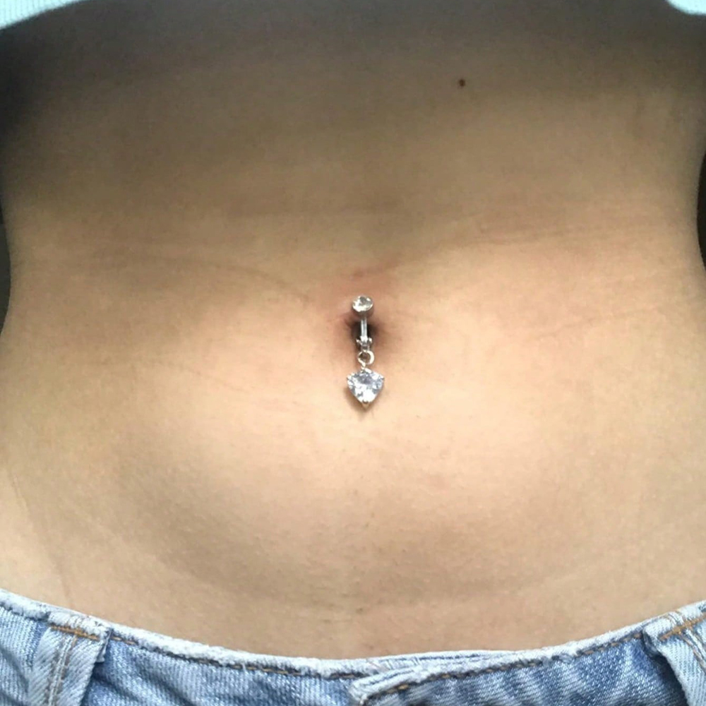 Cincin Pusar Palsu Berbentuk K - Body Jewelry Belly Button Rings ulasan dan harga
