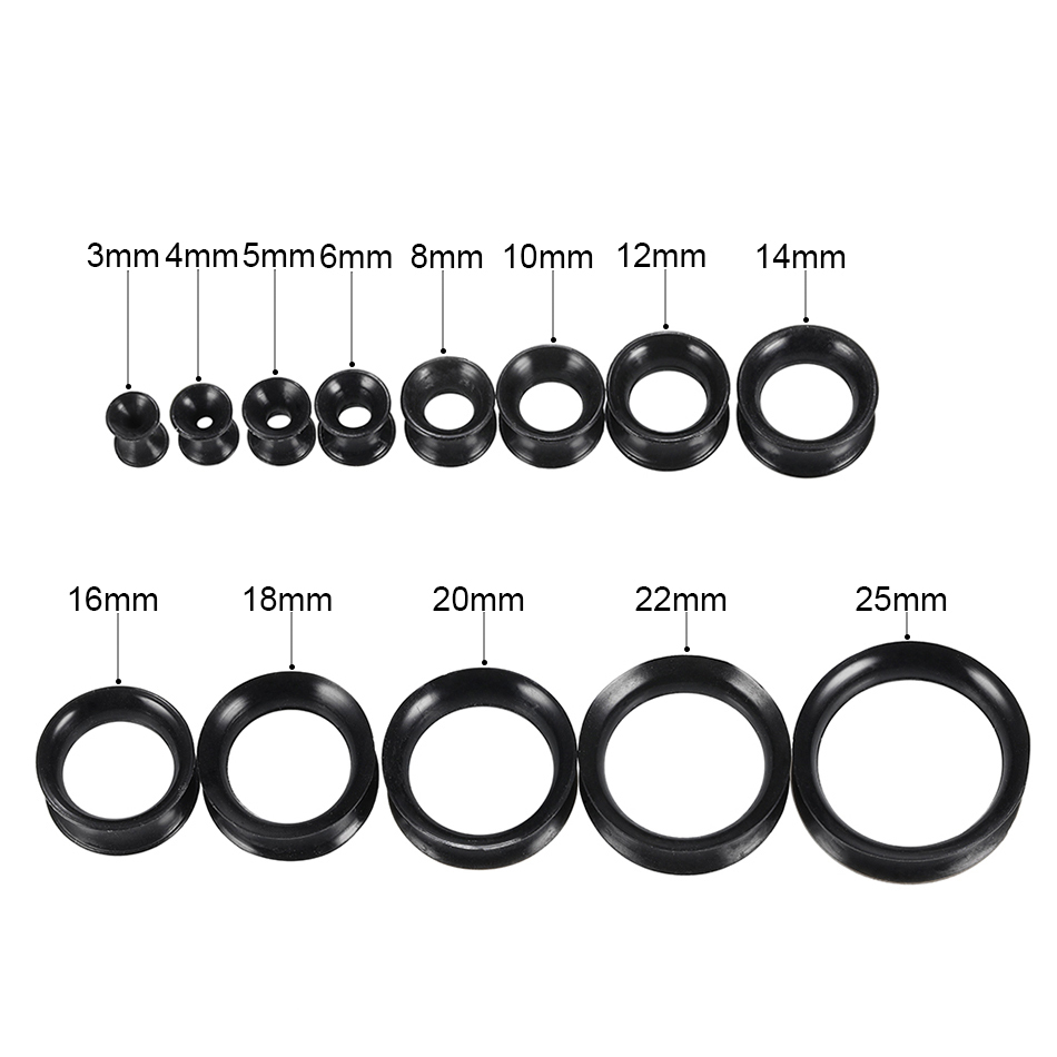 30 Buah Silikon Fleksibel Teli - Body Jewelry Ear Gauges ulasan dan harga