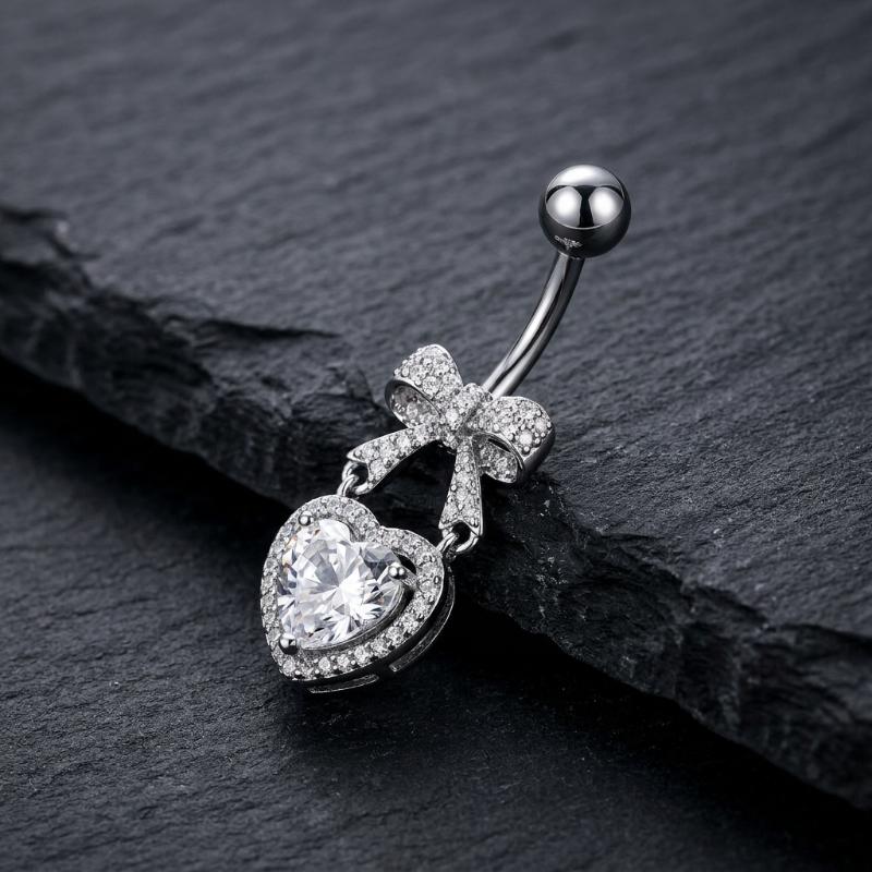 Cincin Pusar Baja Anti Alergi  - Body Jewelry Hypoallergenic ulasan dan harga