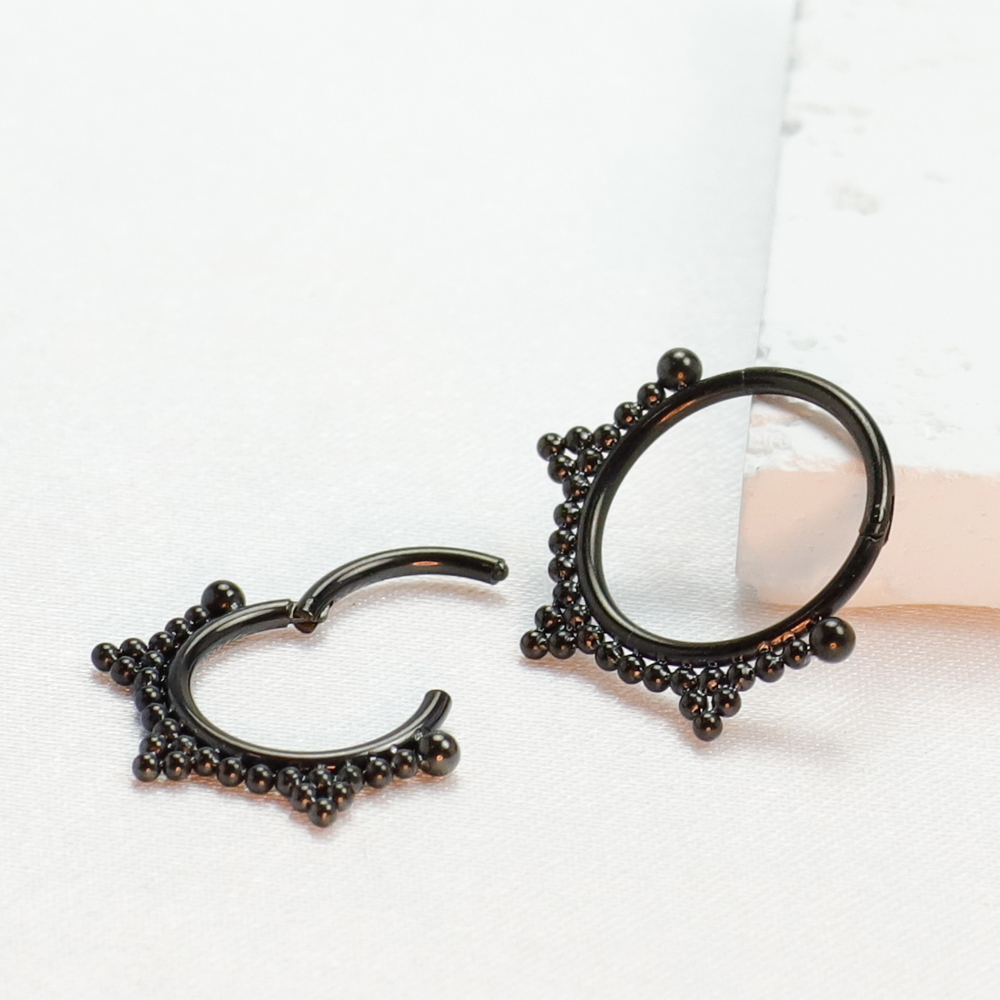F136 cincin tindik Titanium hi - Septum Clicker Ring ulasan dan harga