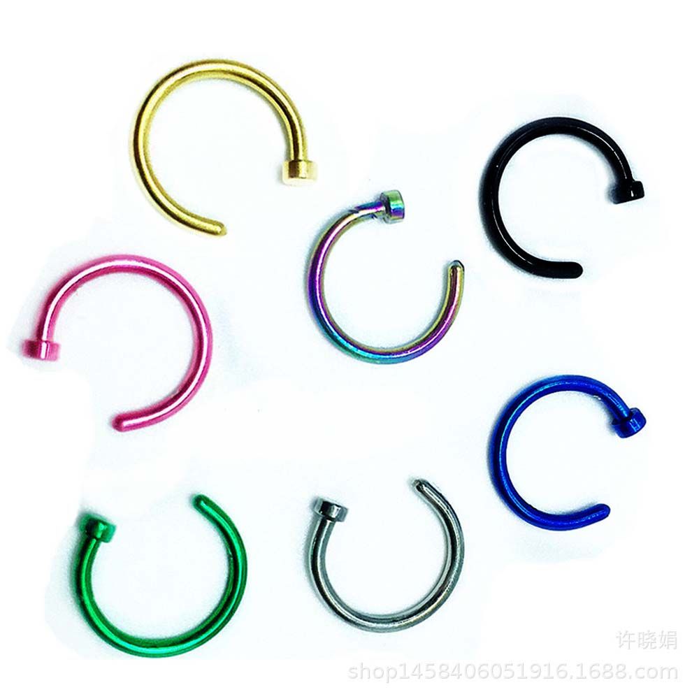 10 Pcs Anting-anting Stud Bent - Body Jewelry Ear ulasan dan harga