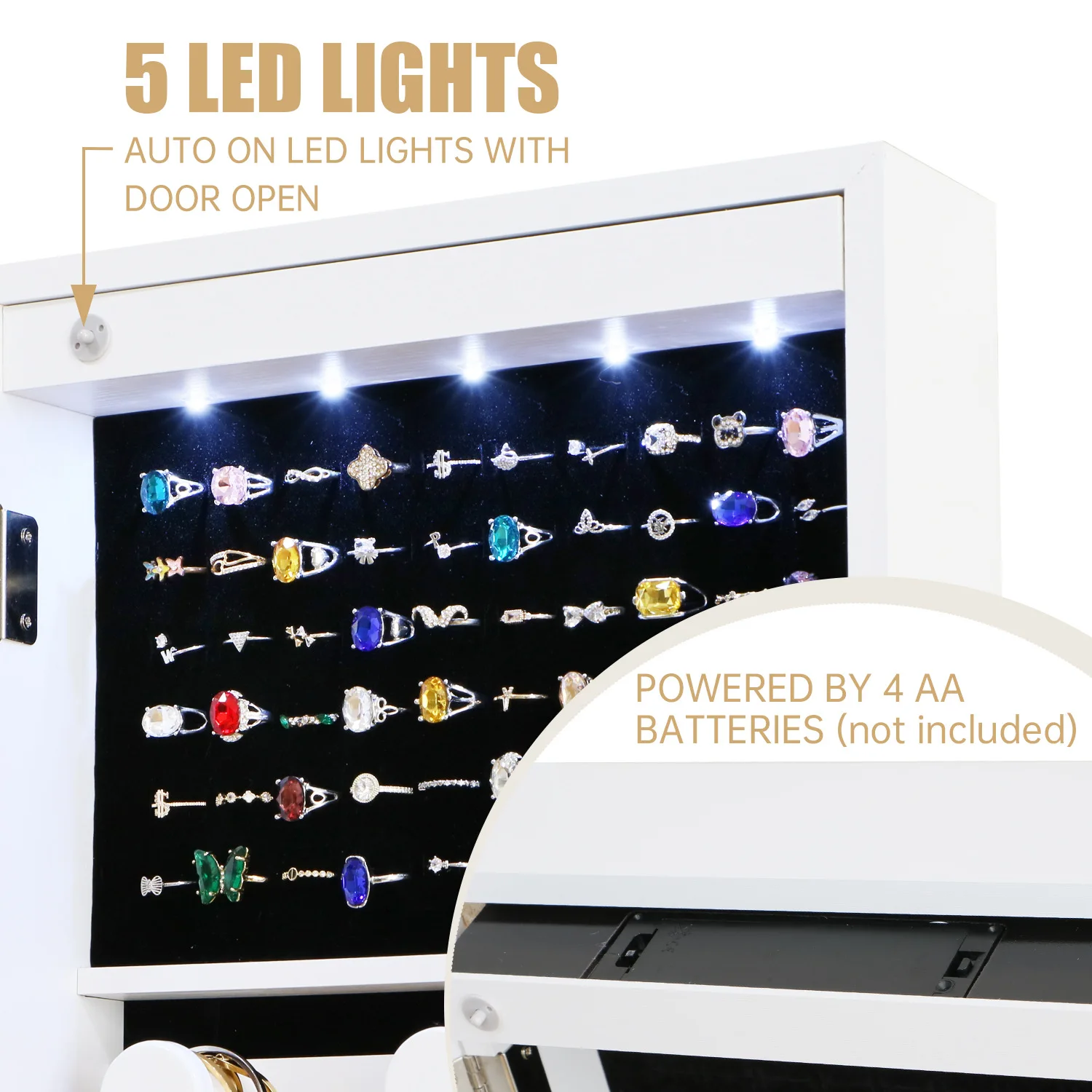 Lemari perhiasan, lemari cermi - Body Jewelry Manufacturers ulasan dan harga
