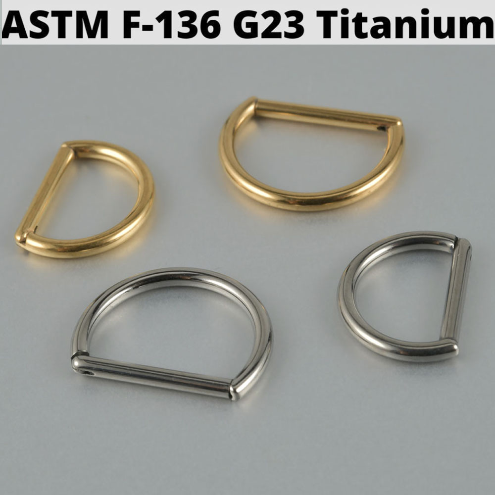 1 buah bentuk D G23 cincin seg - Septum Clicker Ring ulasan dan harga