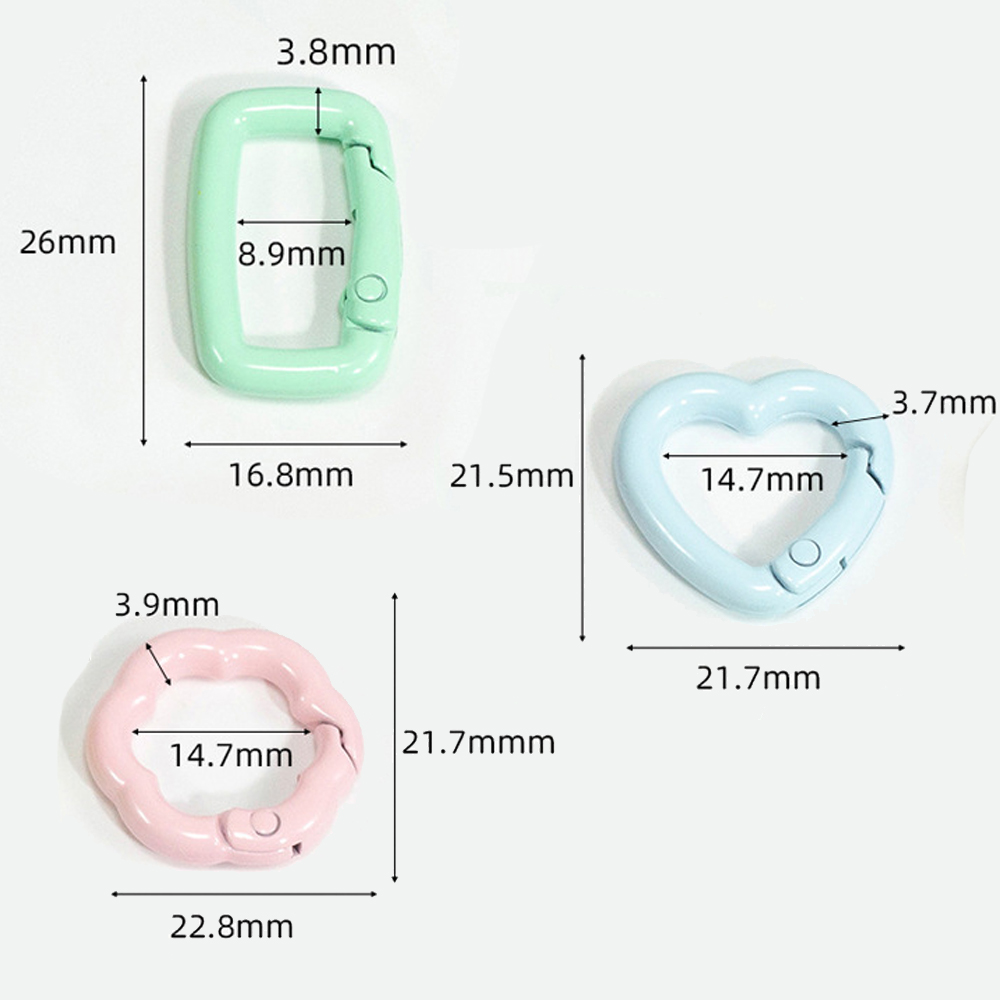 5pcs Gantungan Kunci Bentuk Ha - Daith Heart Ring ulasan dan harga