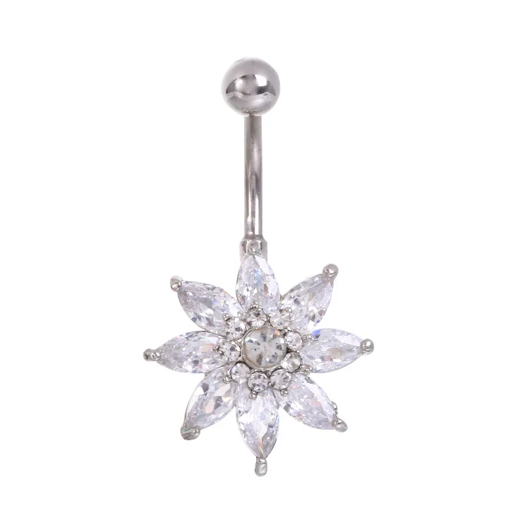 Laku Besi Tahan Karat Cz Krist - Body Jewelry Hot ulasan dan harga