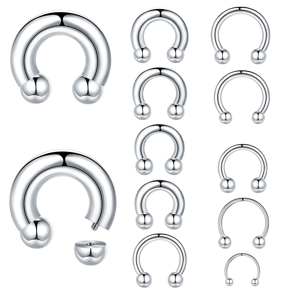 1 Buah 18G-00G Cincin Tapal Ku - Body Jewelry Ear Gauges ulasan dan harga