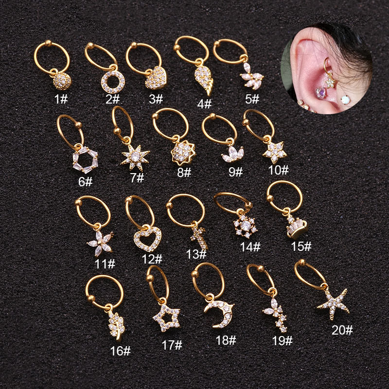 1Pc Universal Cincin Hoop Earr - Body Jewelry Universe ulasan dan harga