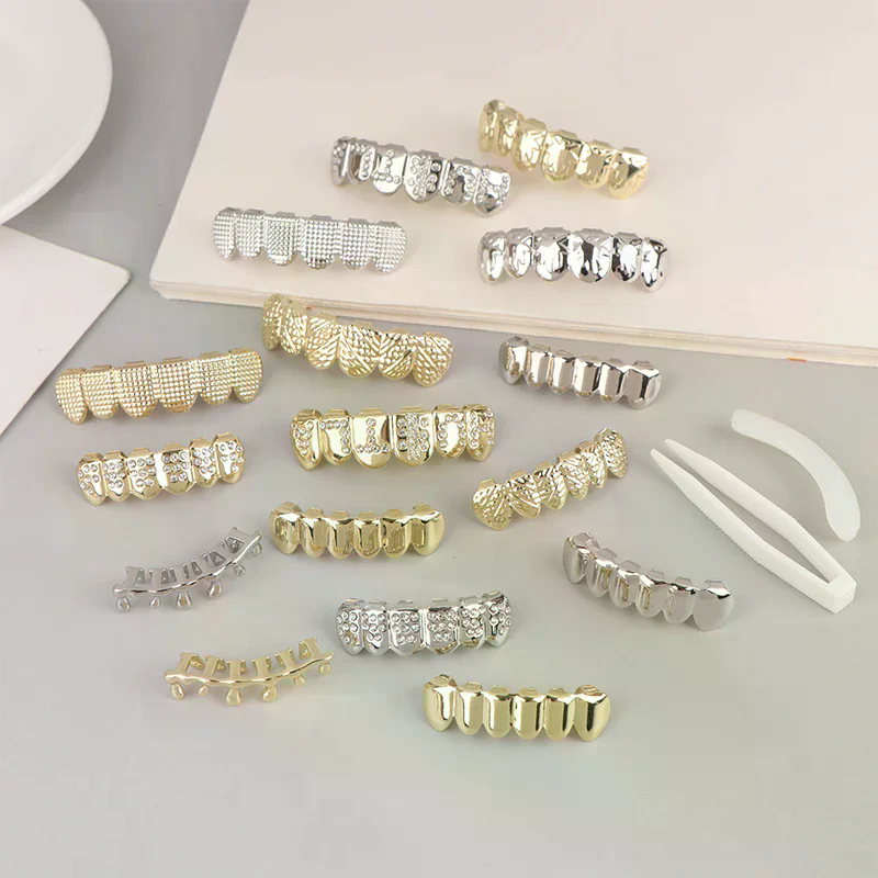 Gigi Palsu Hip Hop Metal Grill - Body Jewelry Universe ulasan dan harga