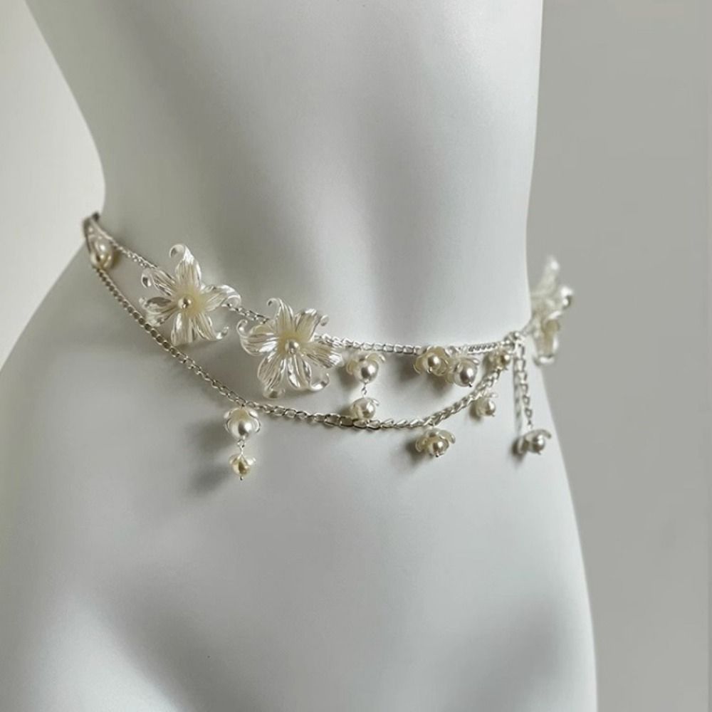 Rantai Pinggang Mutiara Elegan - Body Jewelry For Women ulasan dan harga