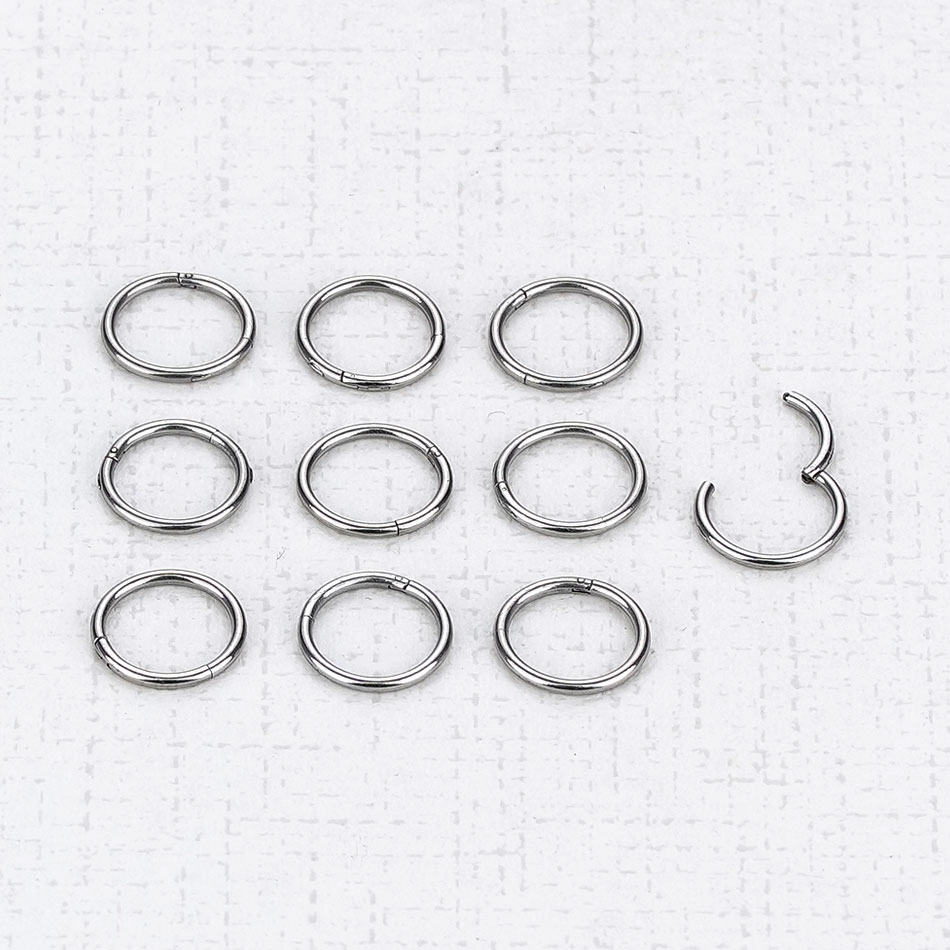 1 PC G23 Titanium Hinged Segme - Septum Clicker Ring ulasan dan harga