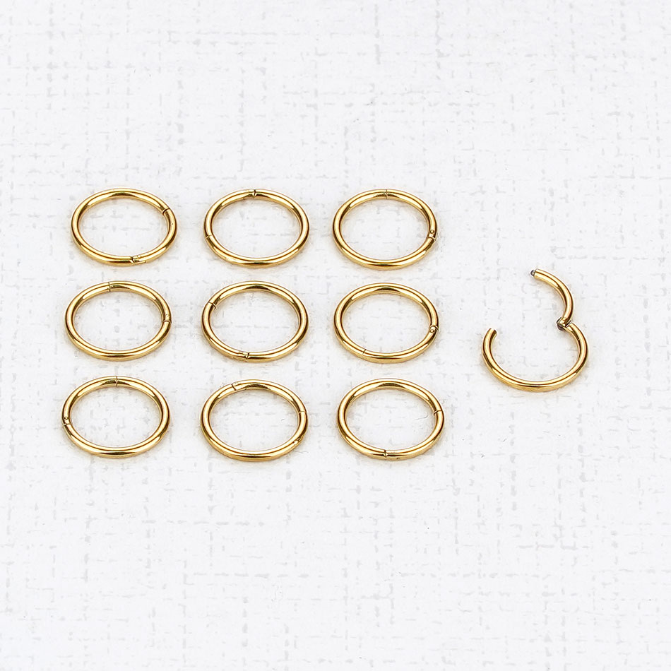 1 PC G23 Titanium Hinged Segme - Septum Clicker Ring ulasan dan harga