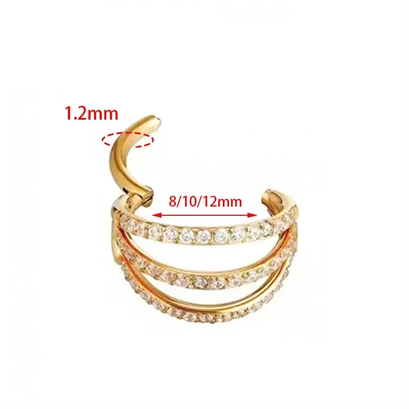 G23 cincin hidung segmen beren - Septum Clicker Ring ulasan dan harga