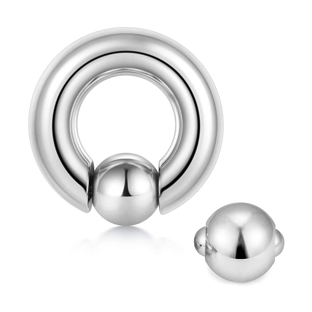 1 Buah Cincin Manik Tawanan Uk - Body Jewelry Ear Gauges ulasan dan harga
