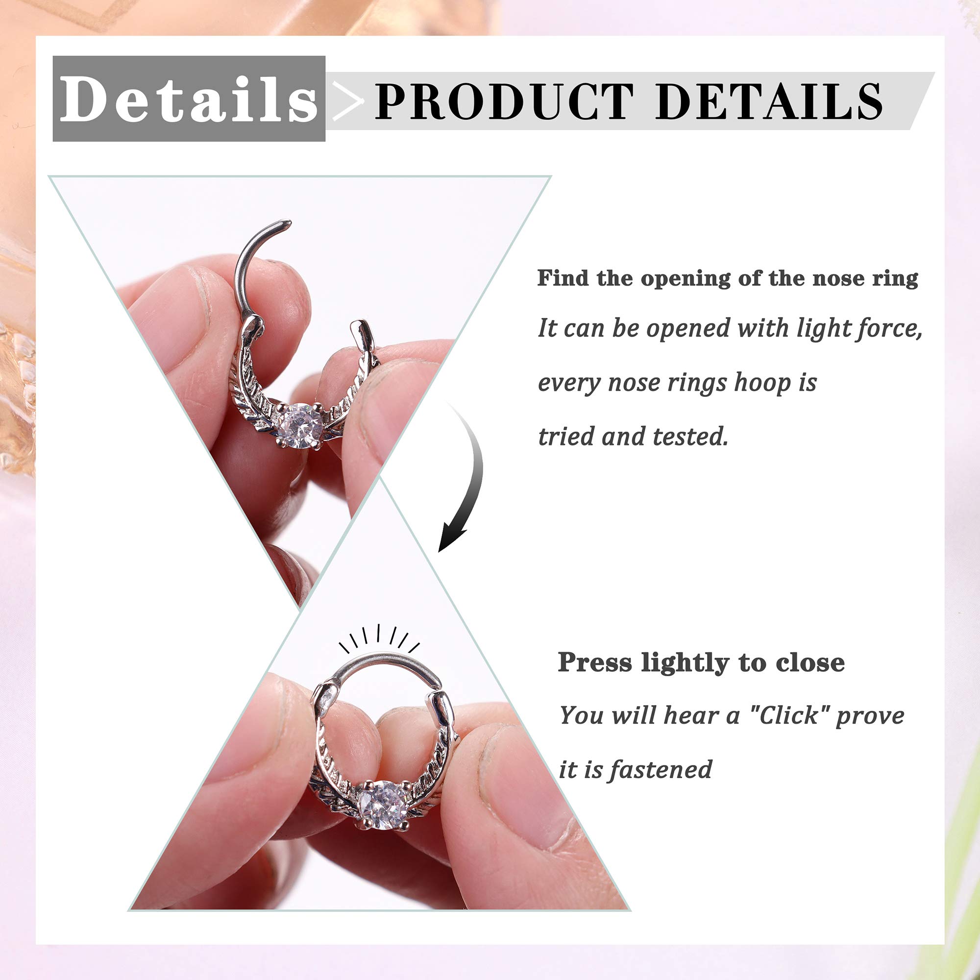 Drperfect 16G Septum Clicker c - Septum Clicker Ring ulasan dan harga