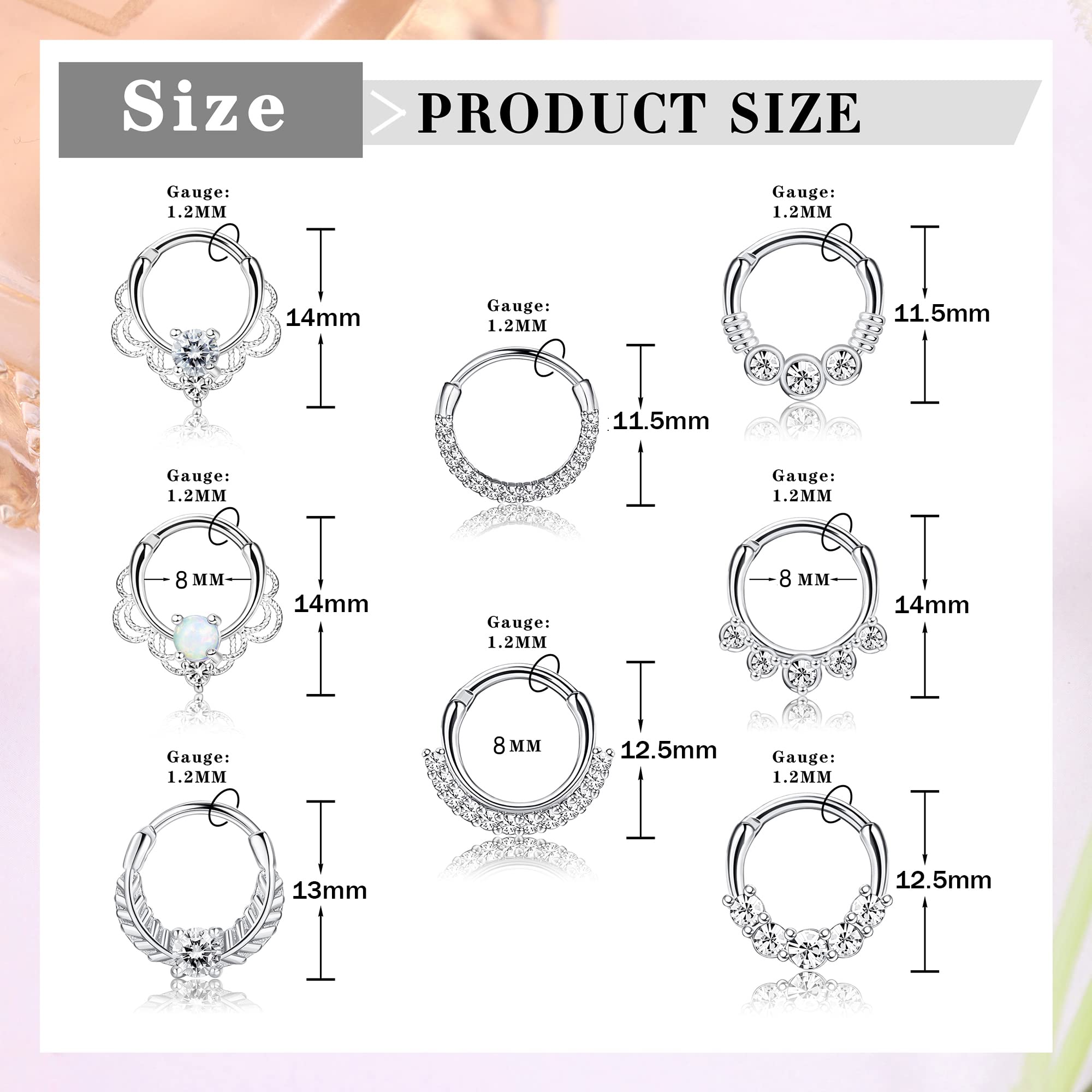 Drperfect 16G Septum Clicker c - Septum Clicker Ring ulasan dan harga