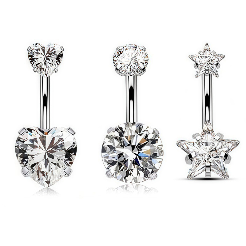 1 Buah Cincin Tindik Pusar Sek - Body Jewelry Belly Button Rings ulasan dan harga