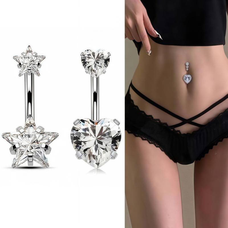 1 Buah Cincin Tindik Pusar Sek - Body Jewelry Belly Button Rings ulasan dan harga