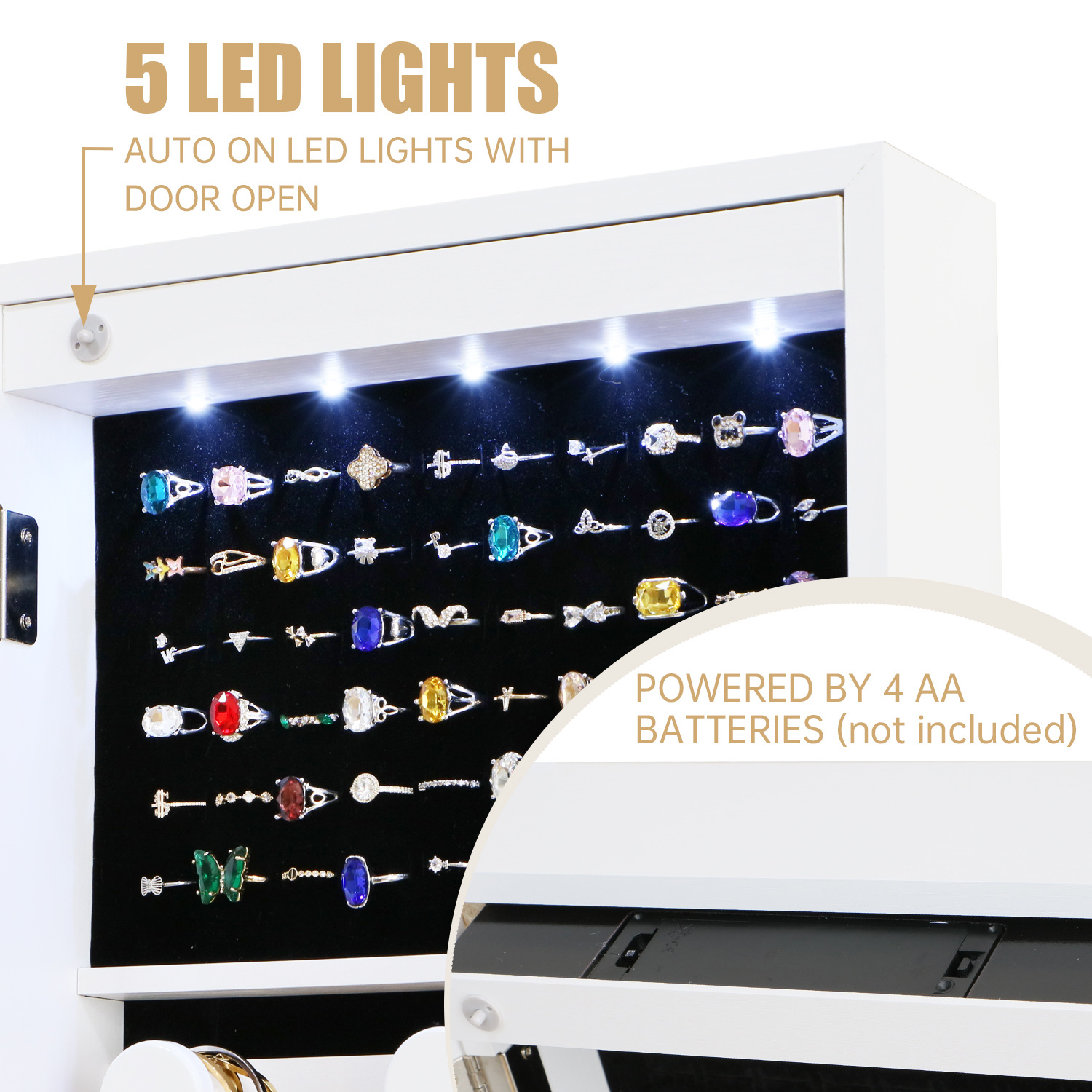Lemari perhiasan, lemari cermi - Body Jewelry Manufacturers ulasan dan harga