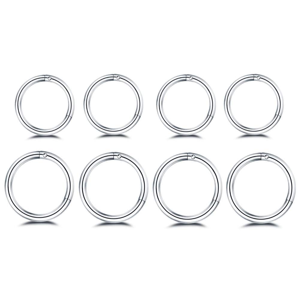 8 buah anting-anting lingkar k - Septum Clicker Ring ulasan dan harga