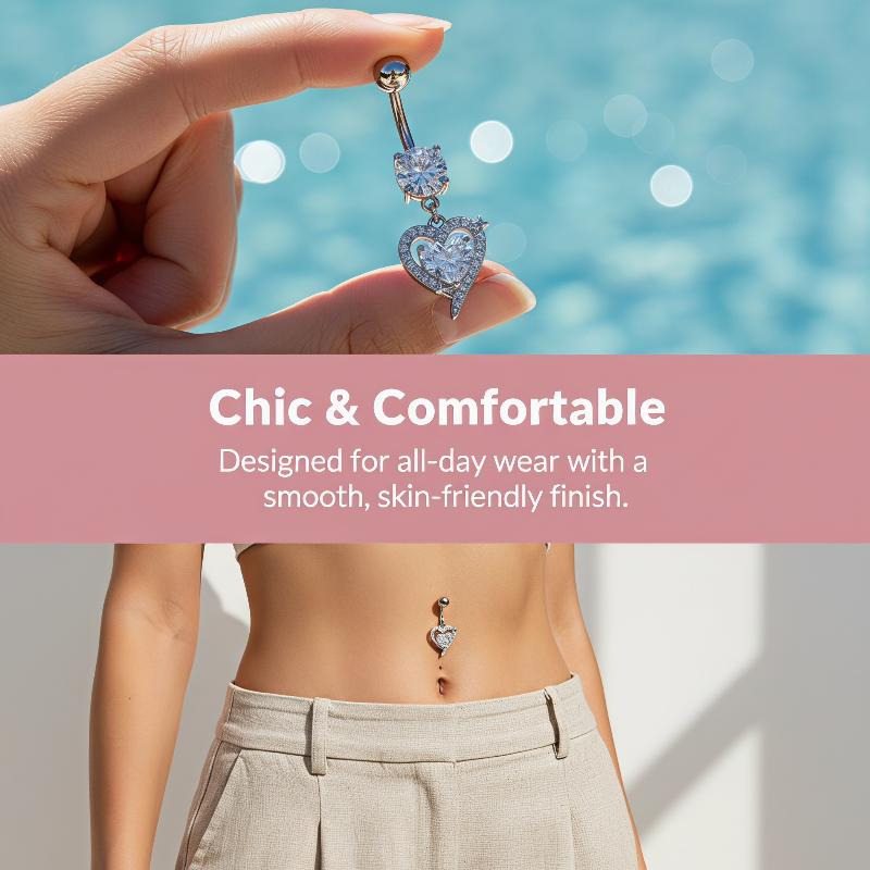 1 Buah Cincin Pusar Gantung ya - Body Jewelry Belly Button Rings ulasan dan harga