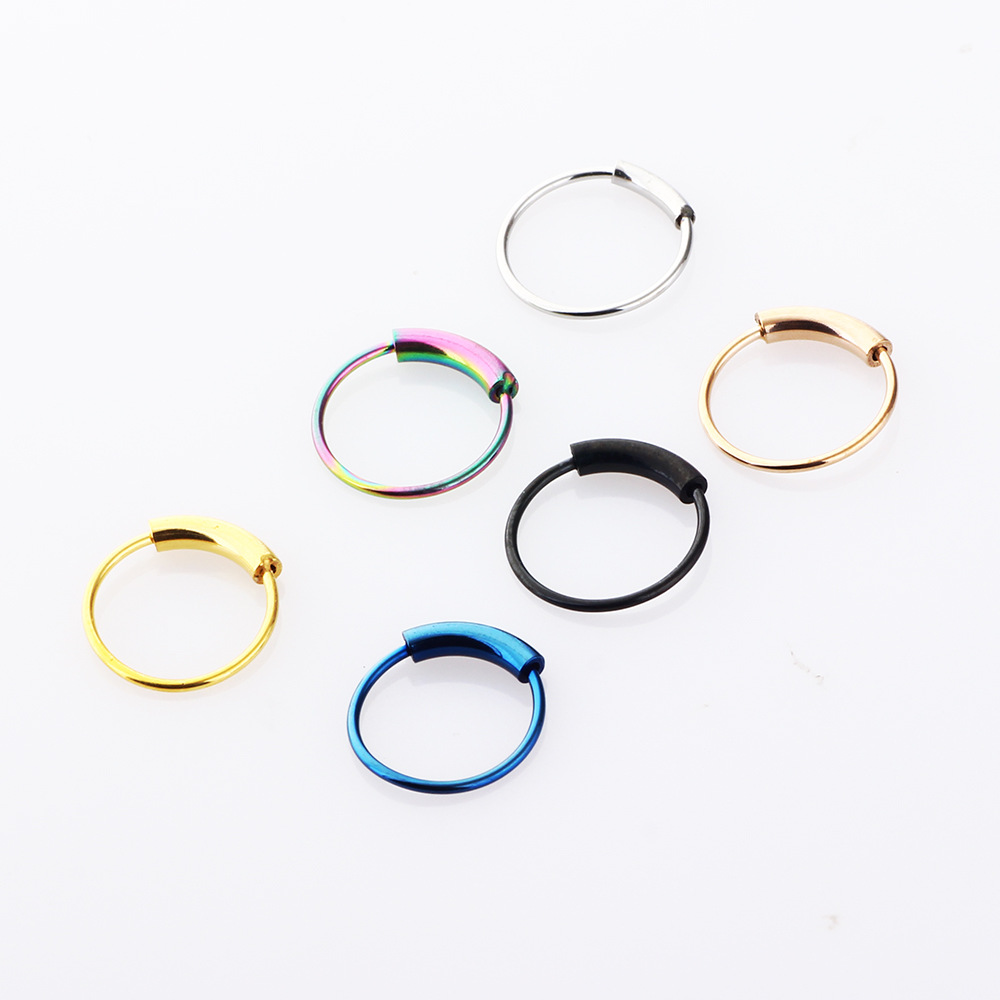 3 Buah/Lot Cincin Hoop Kontinu - Body Jewelry Lot ulasan dan harga