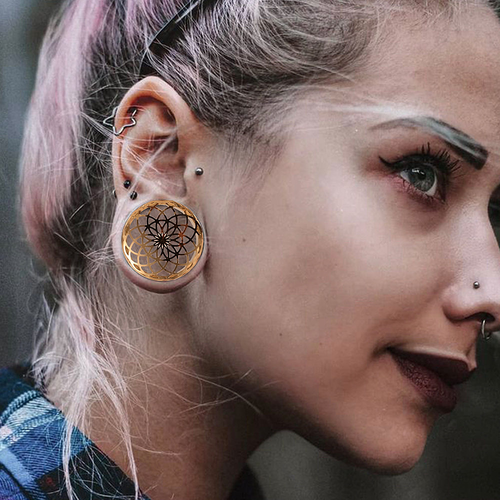 Vankula 2 buah anting-anting w - Body Jewelry Ear Gauges ulasan dan harga