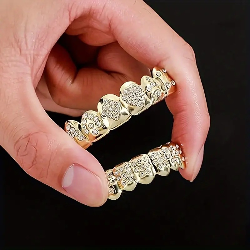 1 Set Kawat Gigi Poker Emas -  - Body Jewelry Lot ulasan dan harga