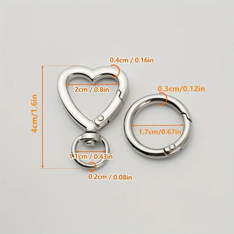5/10/20/40 Set Klip Gantungan  - Daith Heart Ring ulasan dan harga